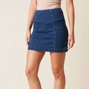 Free People Modern Femme Pencil Mini Skirt